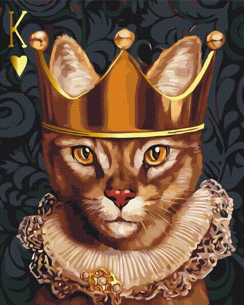 Dipingere con i numeri – Gatto reale