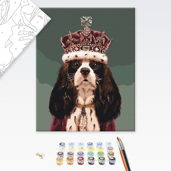 Pittura Ad Olio Per Numeri Fai Da Te – Wowdecor – Quadro Cane 50,8x40,6 Cm – Tela Stampata Con Colori Acrilici - 4