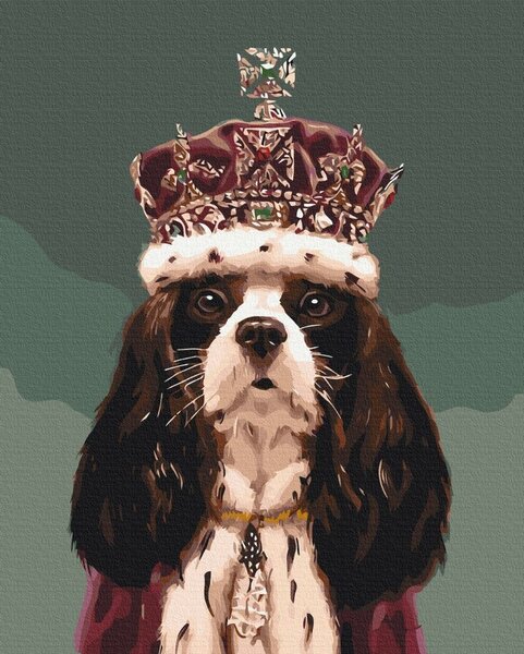 Dipingere con i numeri – Cane con corona