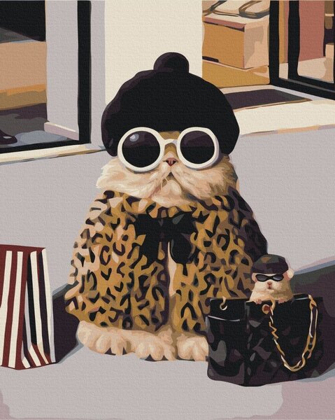 Dipingere con i numeri – Gatto shopaholic