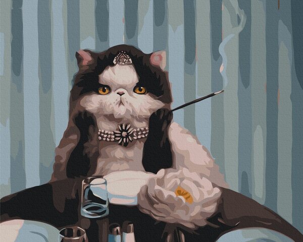 Dipingere con i numeri – Gatto a colazione da Tiffany