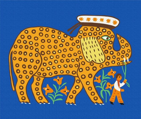 Dipingere con i numeri – Elefante popolare
