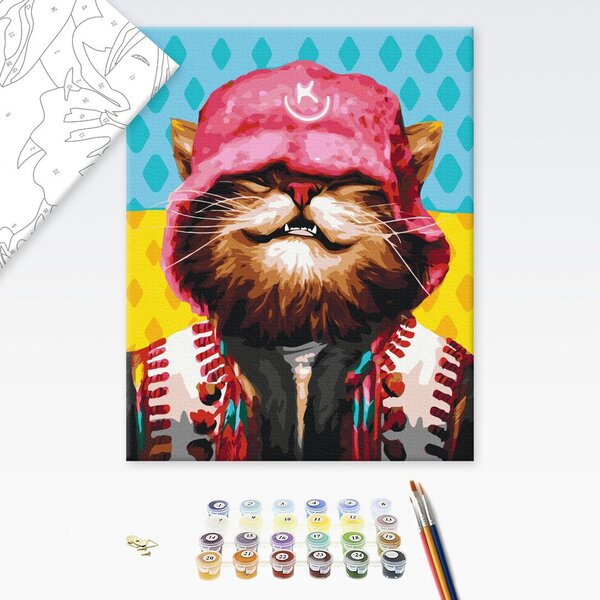 Dipingere con i numeri – Gatto rapper