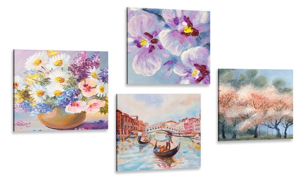 Set di quadri – Venezia e bellezze naturali