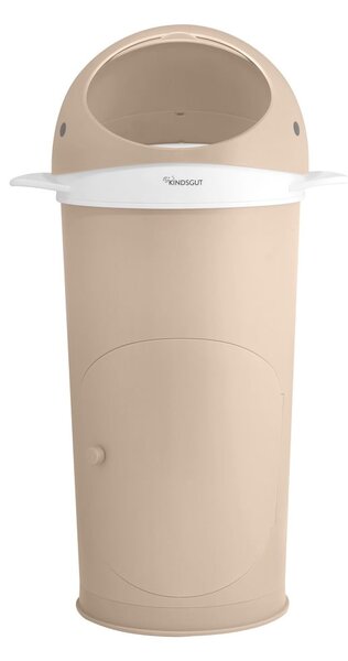Cestino in plastica beige per pannolini 25 l Whale - Kindsgut