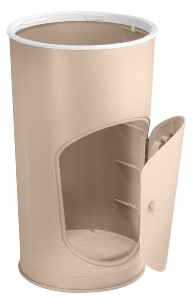 Cestino in plastica beige per pannolini 25 l Whale - Kindsgut