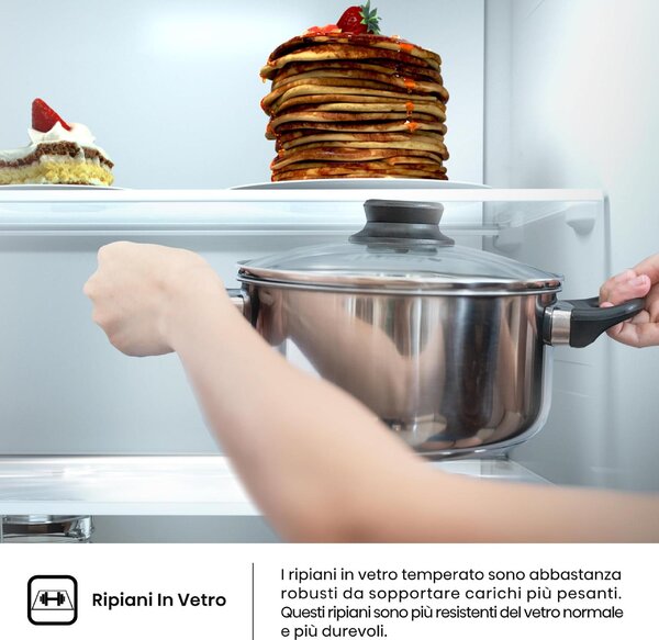 Hisense Frigorifero da Incasso Doppia Porta Capacit 205 Litri Classe energetica E Raffreddamento Statico - RI1P205NEWE