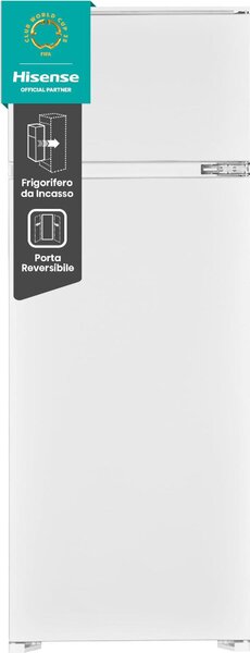 Hisense Frigorifero da Incasso Doppia Porta Capacit 205 Litri Classe energetica E Raffreddamento Statico - RI1P205NEWE