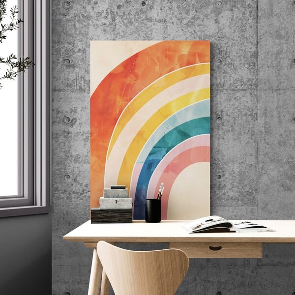 Stampa su tela – Arcobaleno Peach Fuzz