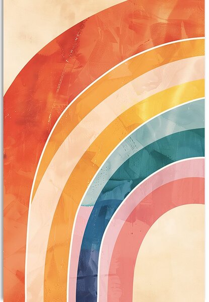 Stampa su tela – Arcobaleno Peach Fuzz