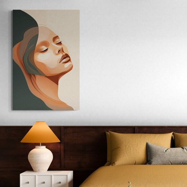 Quadro su tela – Bellezza femminile Peach Fuzz