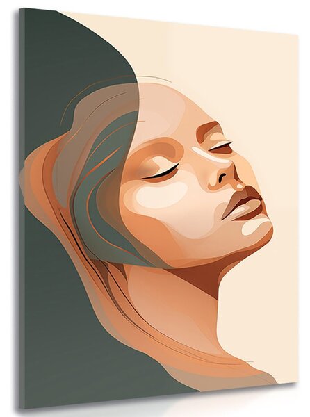 Quadro su tela – Bellezza femminile Peach Fuzz