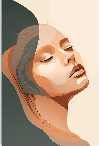 Quadro su tela – Bellezza femminile Peach Fuzz