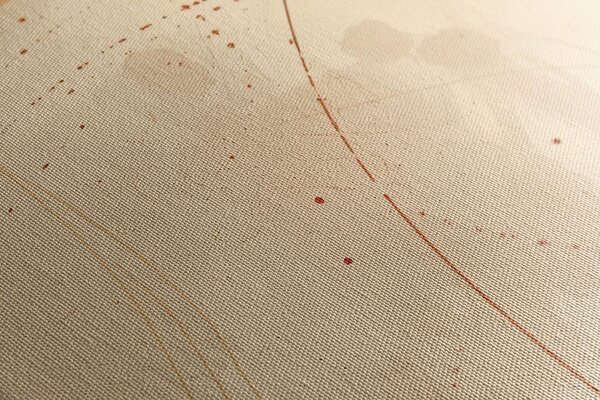 Stampa su tela – Cerchi e linee Peach Fuzz