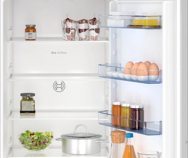 Bosch Frigorifero da Incasso Doppia Porta Capacit 290 litri Classe energetica E Raffreddamento Statico e Congelatore No Frost - KIN96NSE0 Serie 2