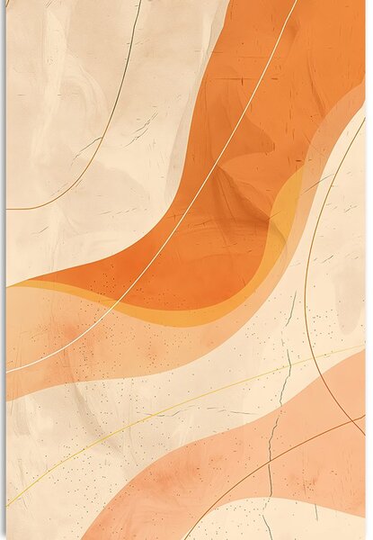 Quadro su tela – Linee artistiche Peach Fuzz
