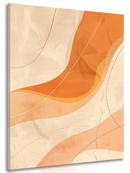 Quadro su tela – Linee artistiche Peach Fuzz