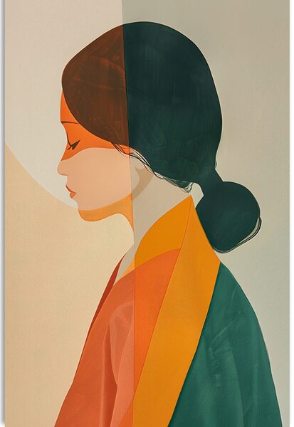 Quadro su tela – Japandi bellezza femminile