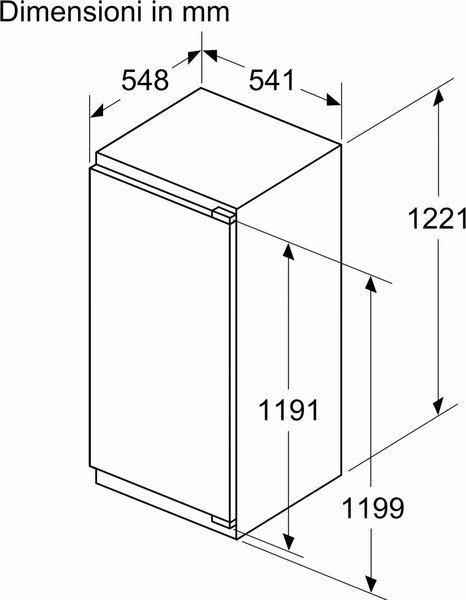 Bosch Frigorifero da incasso Monoporta capacit 204 litri Classe E Raffreddamento Statico - KIR41VFE0