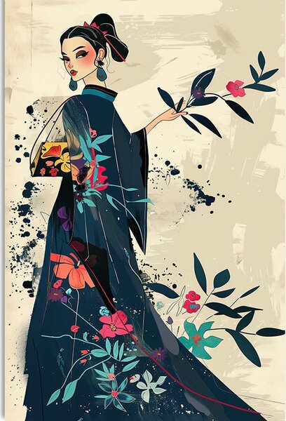 Stampa su tela – Japandi icona di moda