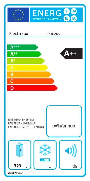 Electrolux Frigorifero da incasso Monoporta Capacit 323 litri Classe energetica F Raffreddamento Ventilato - FI3302DV