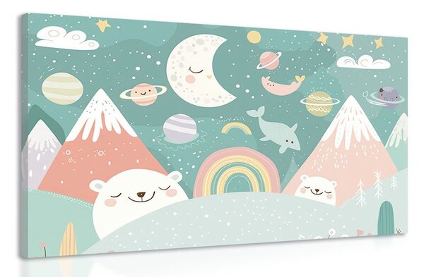 Quadro su tela – Per bambini: dal regno degli animali