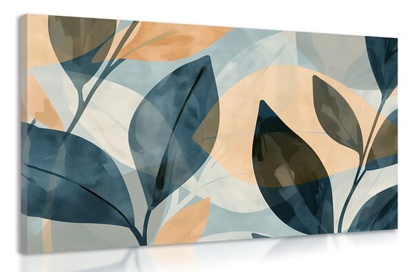 Quadro su tela – Foglie scure eleganti