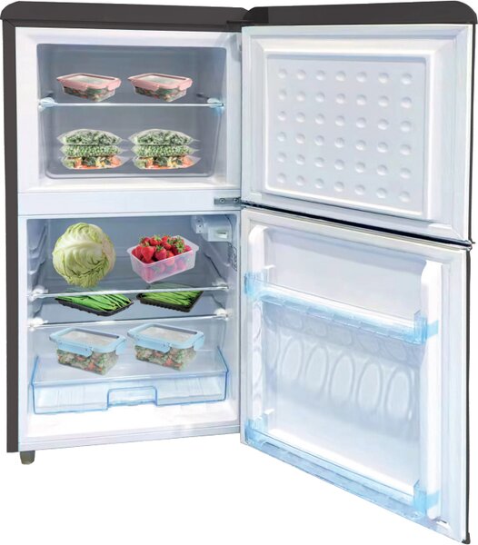 DCG Frigorifero Doppia Porta Capacit 110 Litri Classe energetica E Raffreddamento Statico colore Nero - MF110BCDP