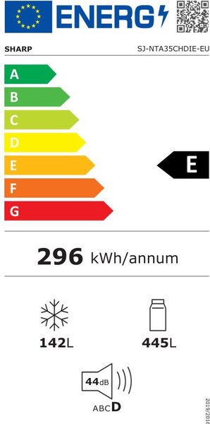 Sharp Frigorifero Doppia Porta 587 Litri Classe E No Frost colore Inox - SJNTA35CHDIE