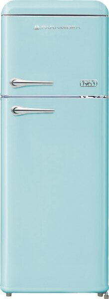 PYRAMIDEA Frigorifero Doppia Porta Capacit 208 Litri Classe energetica E Raffreddamento Statico colore Azzurro - MAMBO249LB