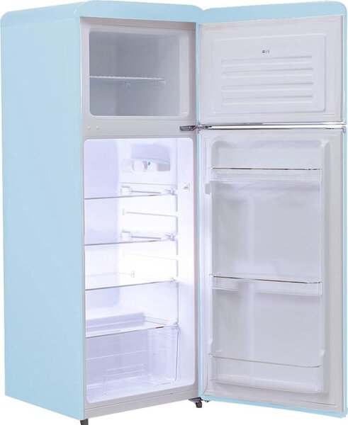 PYRAMIDEA Frigorifero Doppia Porta Capacit 240 Litri Classe energetica E Raffreddamento Ventilato colore Azzurro Satinato Opaco - MAMBO2402LB Mambo
