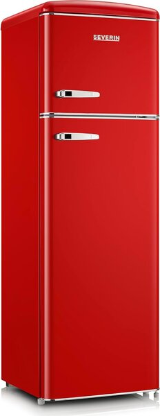 Severin Frigorifero Doppia Porta Capacit 246 Litri Classe energetica D Raffreddamento Statico colore Rosso - RKG 8983