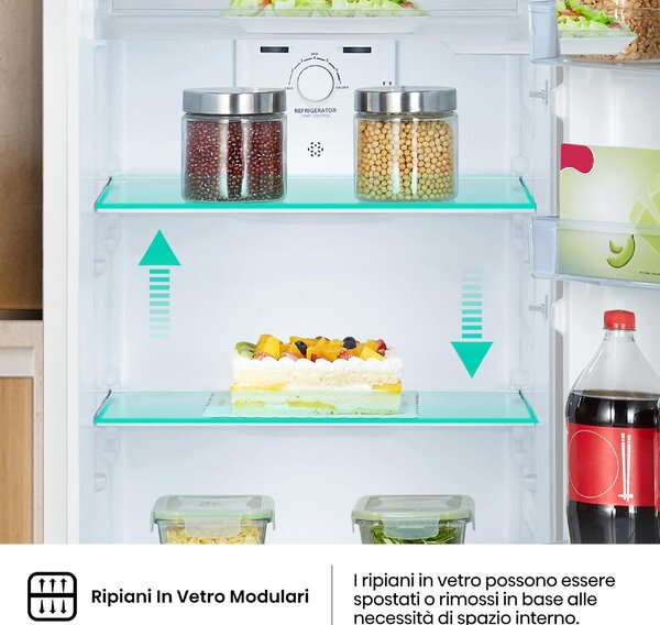 Hisense Frigorifero Doppia Porta Capacit 249 Litri Classe E Raffreddamento Total No Frost colore Bianco - RT327N4AWE