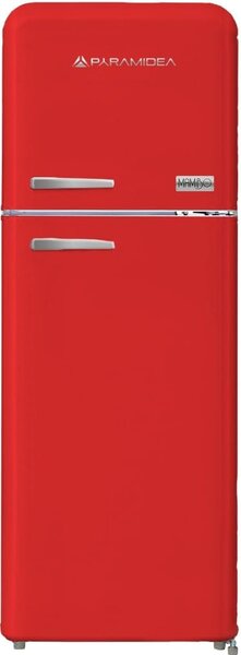 PYRAMIDEA Frigorifero Doppia Porta Capacit 240 Litri Classe energetica E Raffreddamento Ventilato colore Rosso Satinato Opaco - MAMBO2402R Mambo