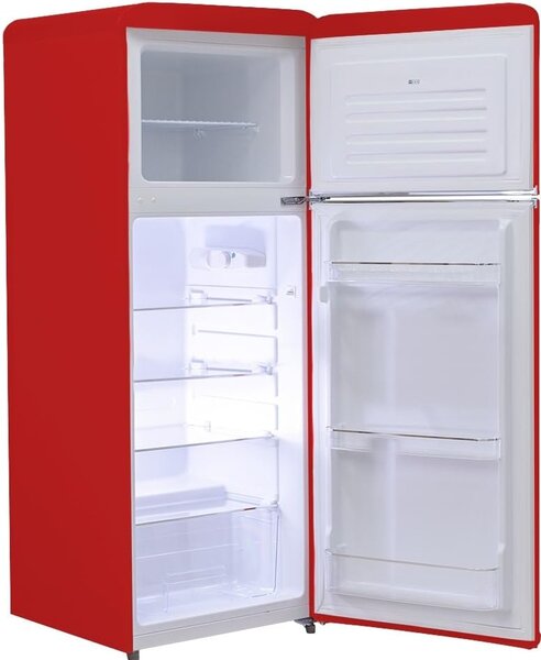PYRAMIDEA Frigorifero Doppia Porta Capacit 240 Litri Classe energetica E Raffreddamento Ventilato colore Rosso Satinato Opaco - MAMBO2402R Mambo