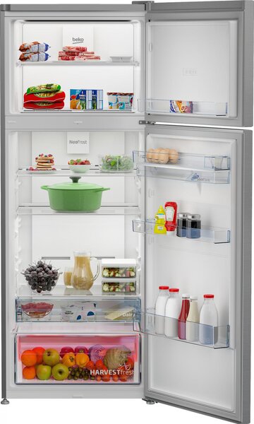 Beko Frigorifero Doppia Porta Capacit 455 Litri Classe energetica E Raffreddamento No Frost colore Metal Look - RDNE455E40DXBN