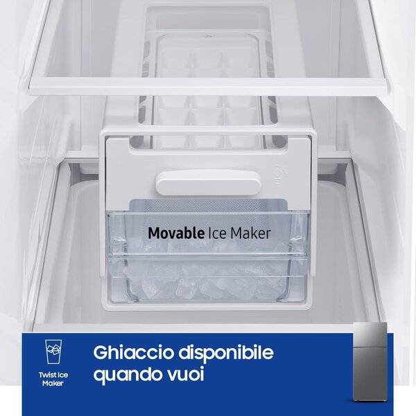 Samsung Frigorifero Doppia Porta Capacit 530 Litri Classe energetica E Raffreddamento No Frost colore Inox - RT53DG7A14S9
