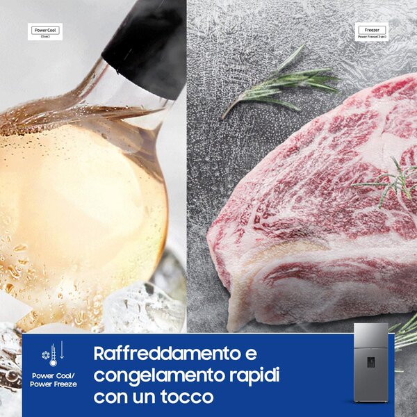 Samsung Frigorifero Doppia Porta Capacit 528 Litri Classe energetica E Raffreddamento No Frost colore Inox - RT53DG7B14S9