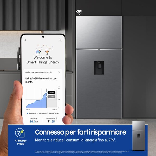 Samsung Frigorifero Doppia Porta Capacit 528 Litri Classe energetica E Raffreddamento No Frost colore Inox - RT53DG7B14S9