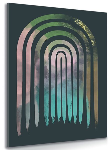 Stampa su tela – Street art arcobaleno Mid-Century