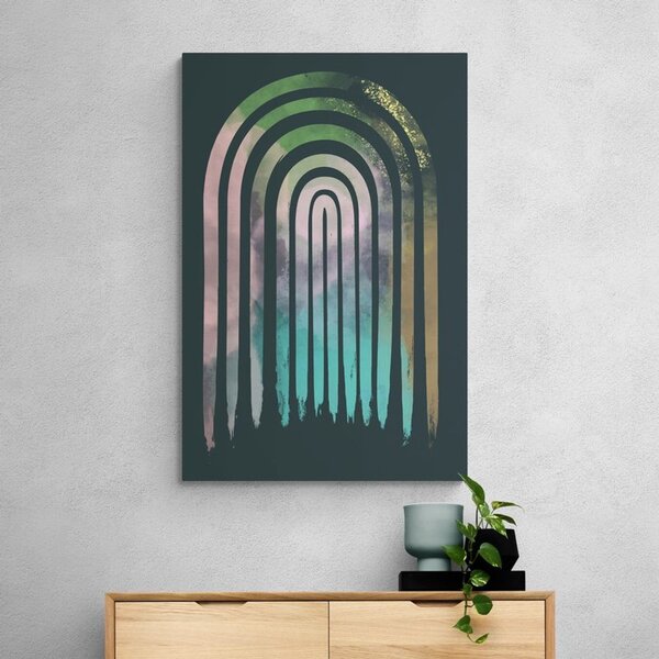Stampa su tela – Street art arcobaleno Mid-Century
