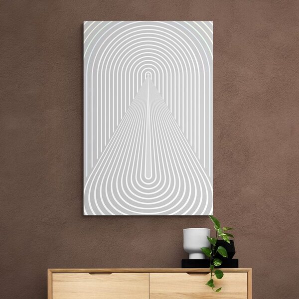 Quadro su tela – Prospettiva dell'arcobaleno Mid-Century
