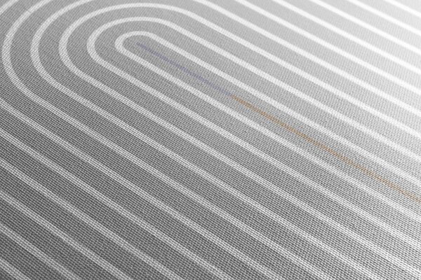 Stampa su tela – Arcobaleno grigio moderno Mid-Century