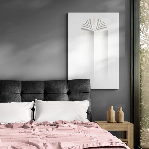 Quadro su tela – Arcobaleno minimalista Mid-Century
