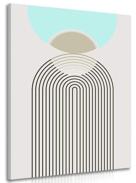 Quadro su tela – Arcobaleno del futuro Mid-Century