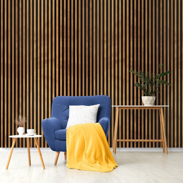 Carta da parati – Imitazione lamelle di legno