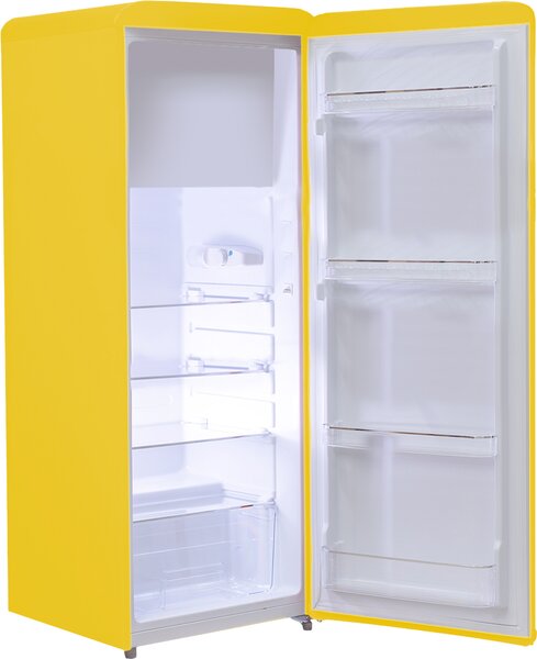 PYRAMIDEA Frigorifero Monoporta Capacit 218 Litri Classe energetica E Raffreddamento Ventilato colore Giallo - MAMBO2401Y