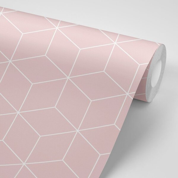 Carta da parati – Cubi rosa