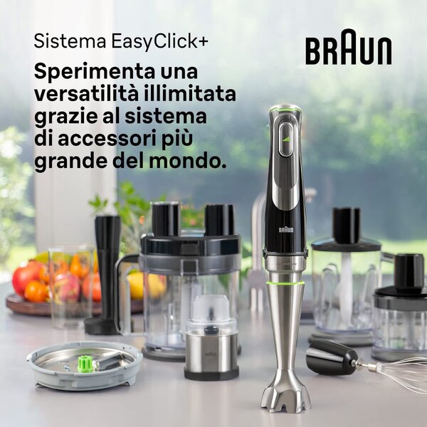 Braun Frullatore a immersione Minipimer con 5 accessori 1200 Watt - MQ 9187XLI MultiQuick 9 - 0X22111376