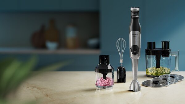Philips Frullatore a Immersione Minipimer Capacit Ciotola 1,7 Litri Potenza 1200 Watt colore Nero - HR2685/00